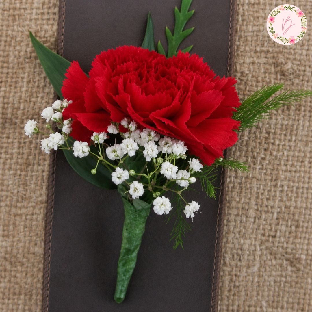 Fresh Carnation Boutonnière
